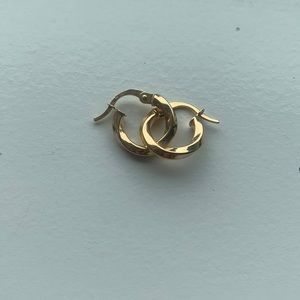 14K Gold Hoops